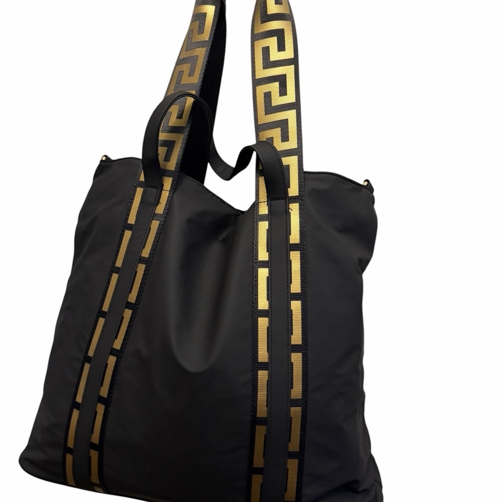 Versace Parfums Black & Gold Logo Tote NEW WITHOUT TAGS - Picture 13 of 16